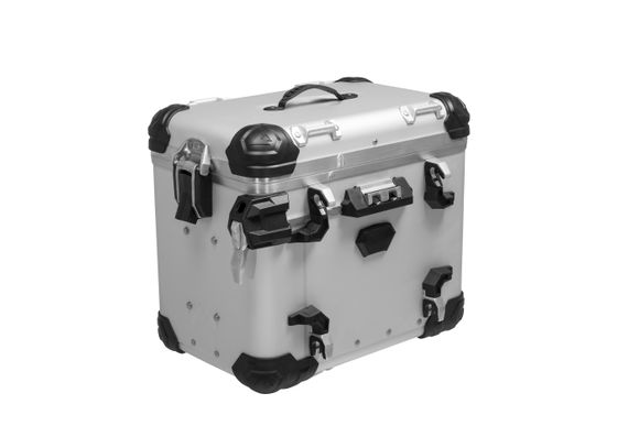 Touratech ZEGA Evo suitcase - 45 liters - left - Universal SilverRef: Trt01504A / 01-050-6031-0