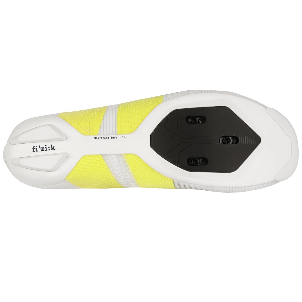 Fizik Vento Vega Carbon Road Shoes - white/yellow fluo