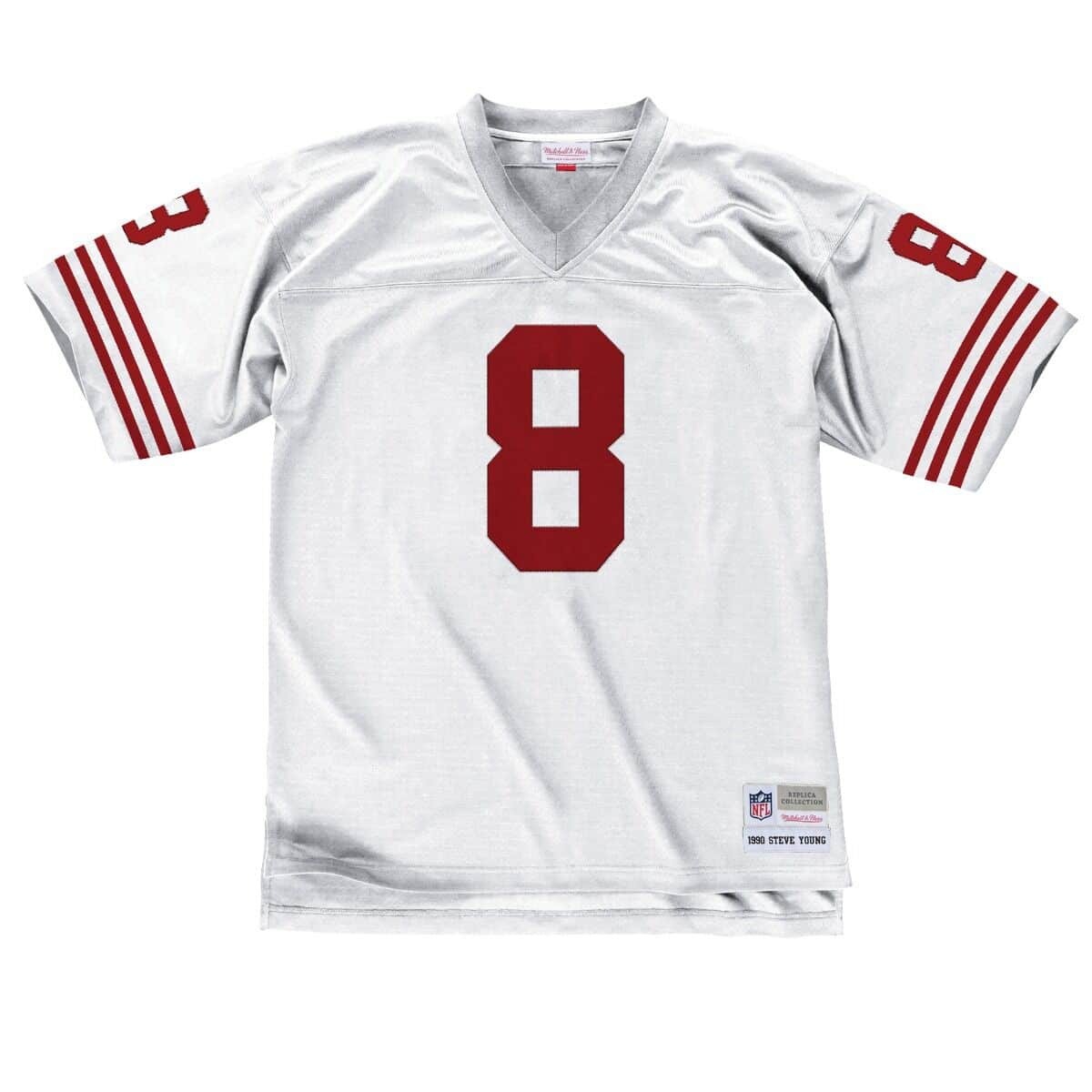 Steve Young #8 San Francisco 49ers Mitchell & Ness Throwback NFL Jersey White