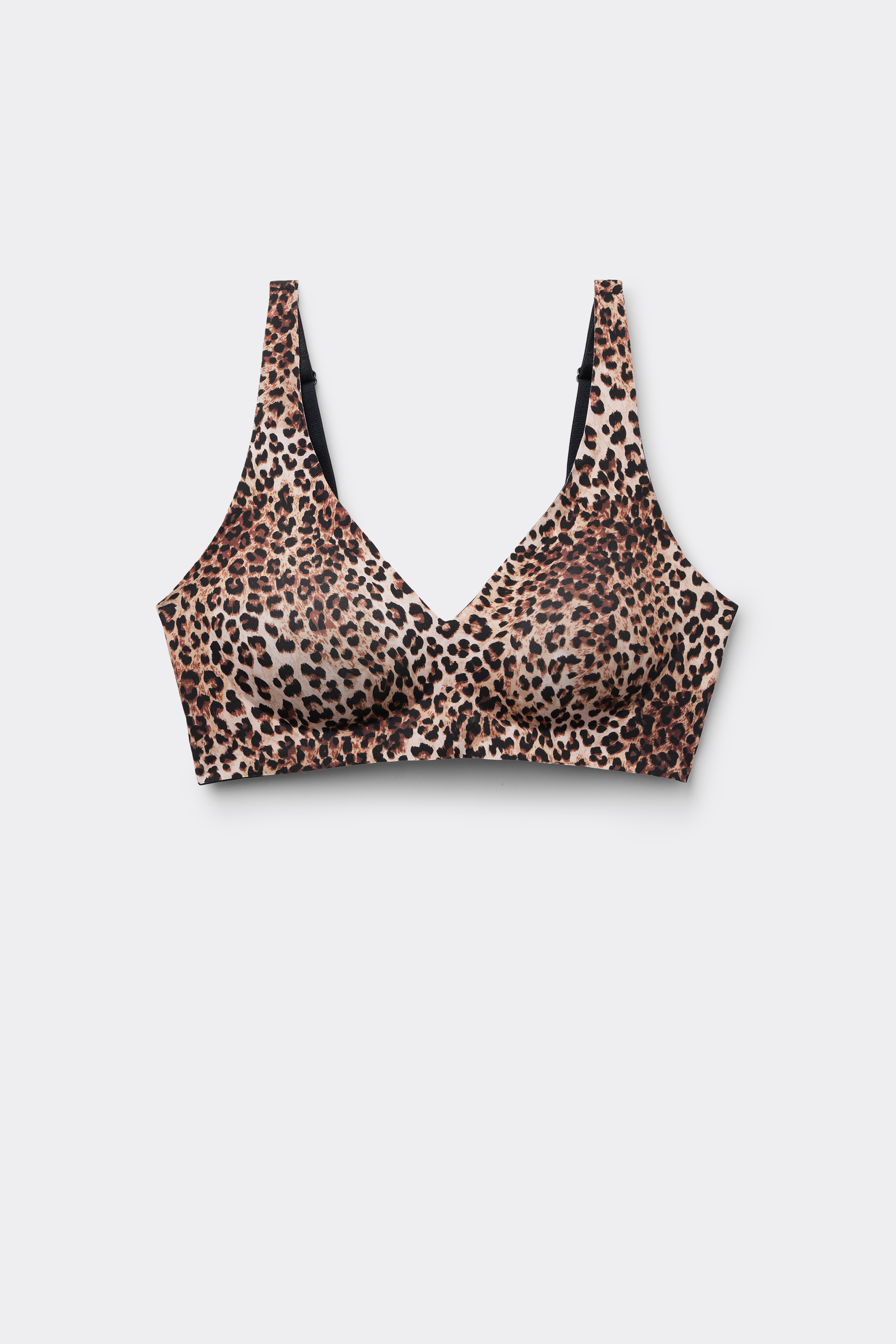 Natural Lifting Laser Cut Printed Triangle Bra