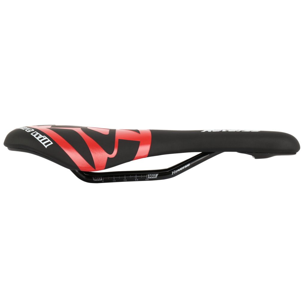 Reverse Components Fort Will Saddle CrMo Style - black / red