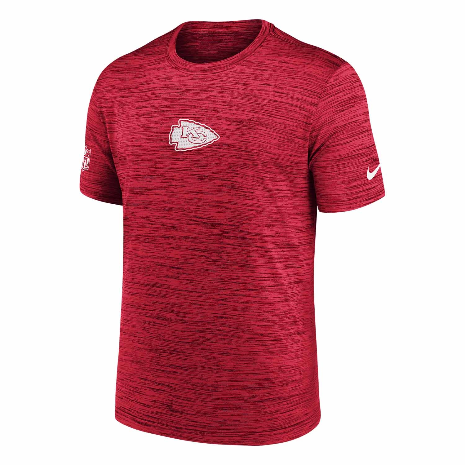 Kansas City Chiefs 2025 NFL Sideline Nike Velocity Performance T-Shirt Red