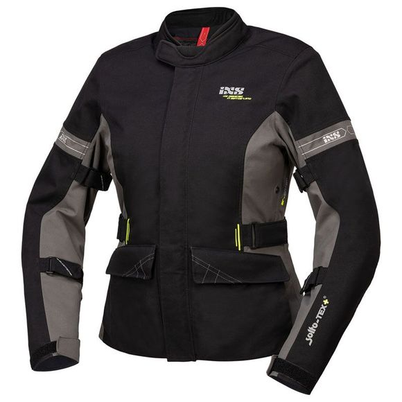IXS TOUR FEMME LAMINATE-ST-PLUS Motorcycle Jacket - Black / GreyRef: IS0953