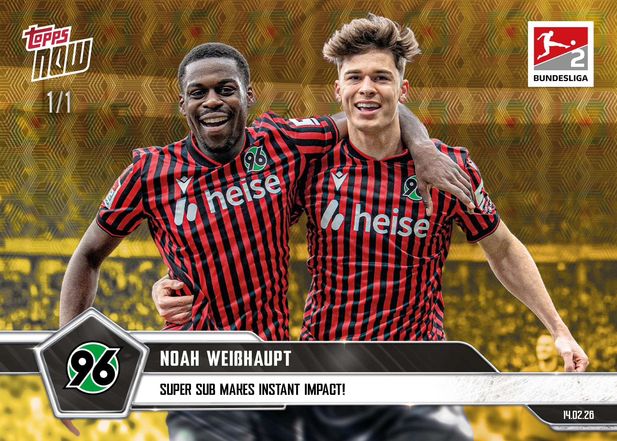 Noah Weißhaupt - 2025-26 Bundesliga Topps NOW® - Card 124