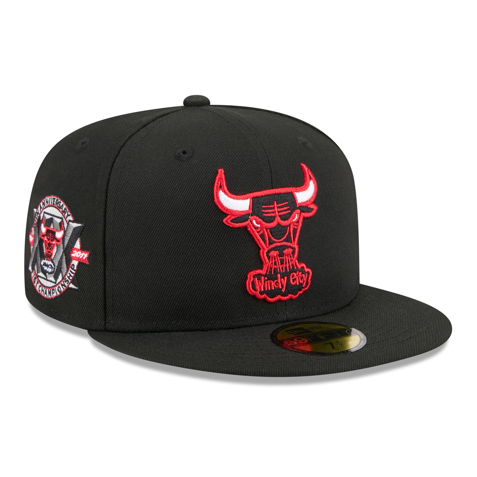 Chicago Bulls 1960-1970 Hardwood Classics 59FIFTY Fitted Cap Black