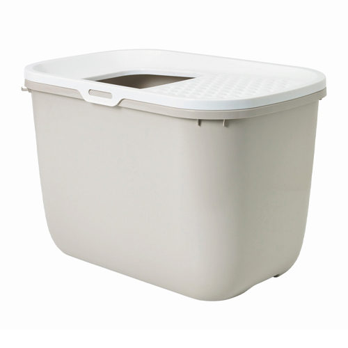 Savic Hop In Litter Box - Anthracite/white
