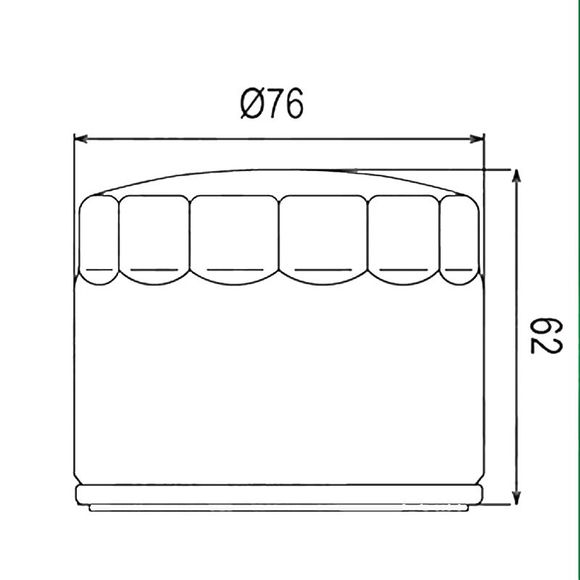 Filtre à huile HifloFiltro HF160 Type origineRef : H160 / 07120298