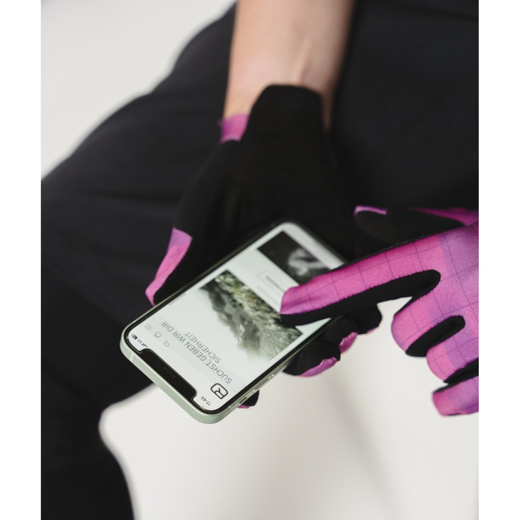Ortovox MTB Light Gloves Women - dark linen motion aop