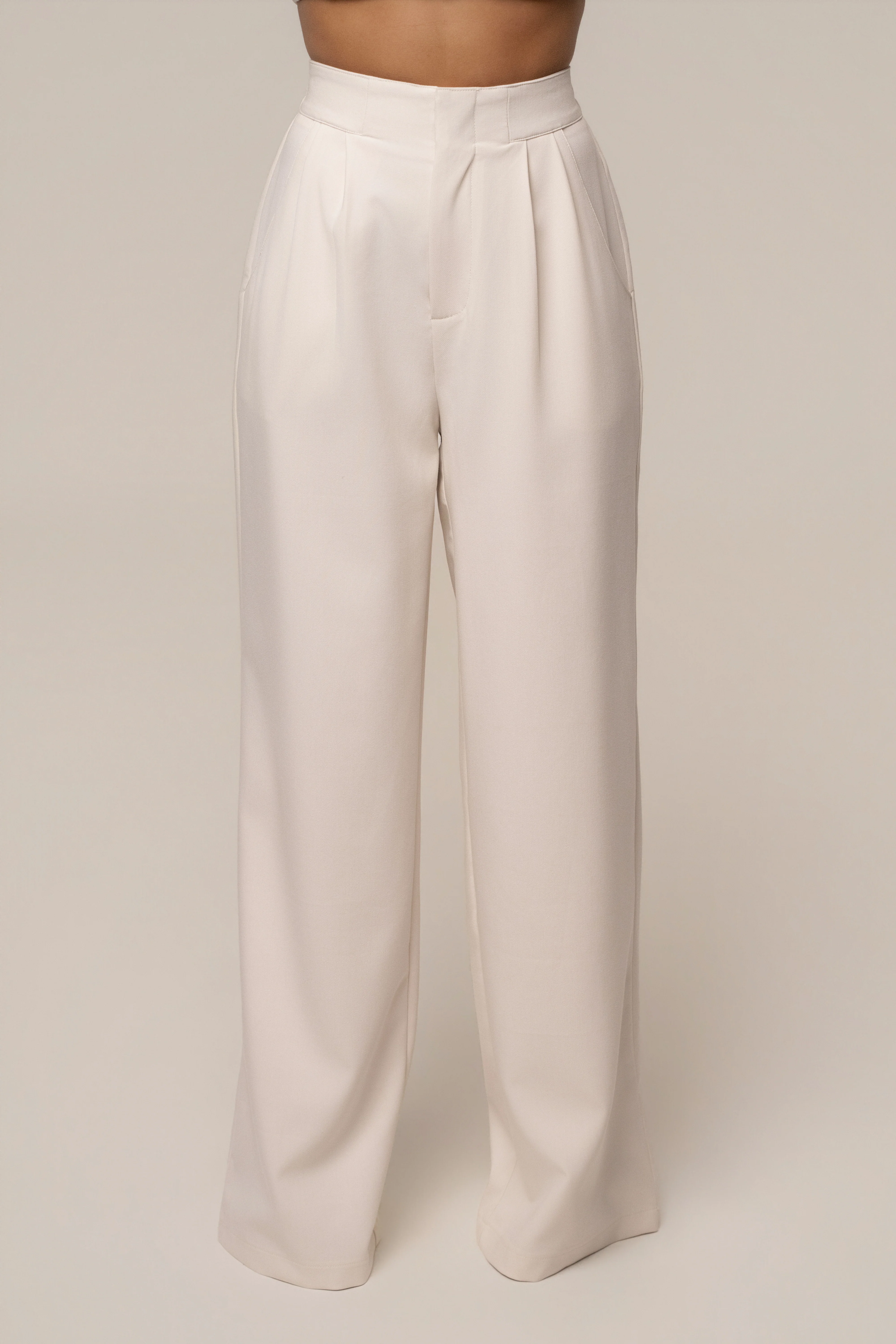Ivory Always Ready Tailored Trouser