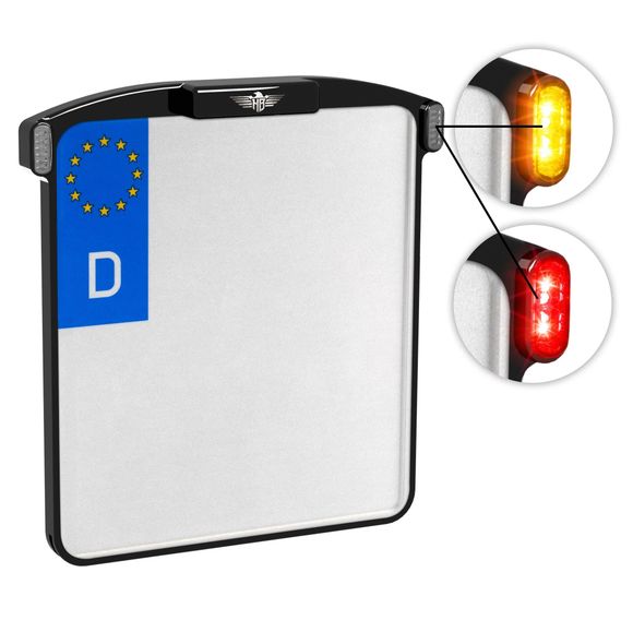 License plate holder Heinz Bikes Rear light Type B AT UniversalRef : HEIZ00043A / 20302080
