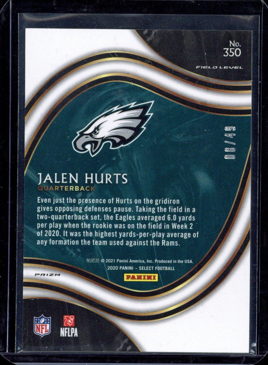 2021 Panini Select Blue Field Jalen Hurts RC /49