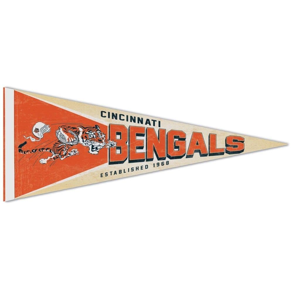 Cincinnati Bengals Premium Throwback NFL Pennant