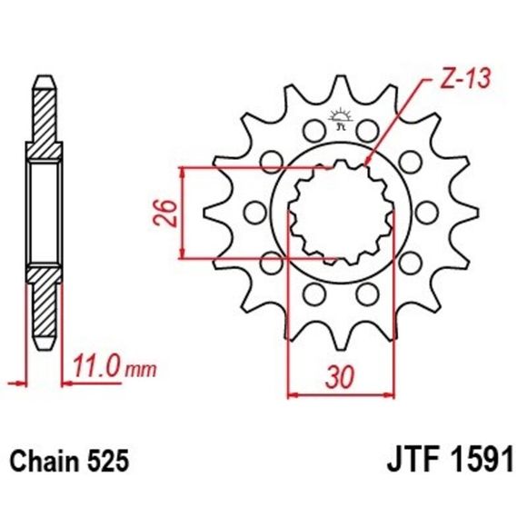 JT. Anti -noise steel 1591 - 525Ref: Jtc00004A / 1022187