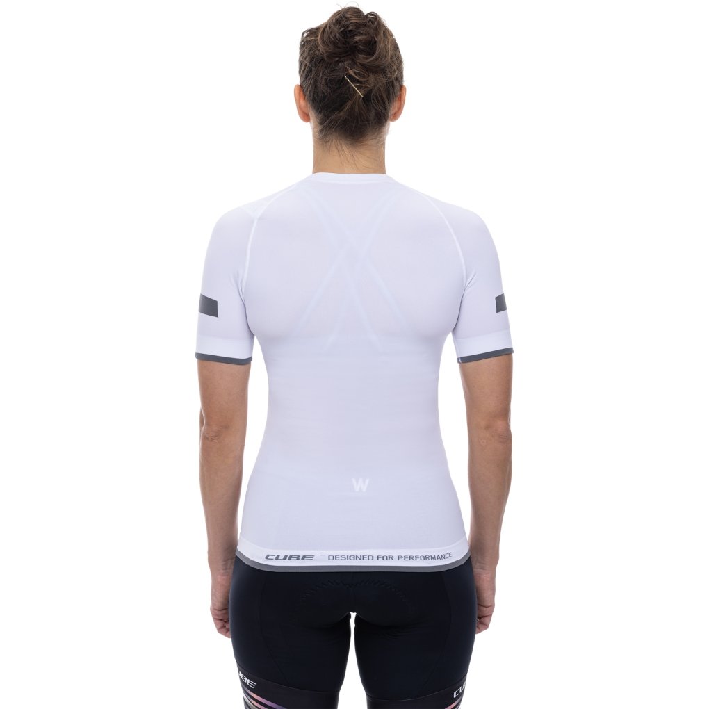 CUBE RACE Be Cool Short Sleeve Baselayer Women - white