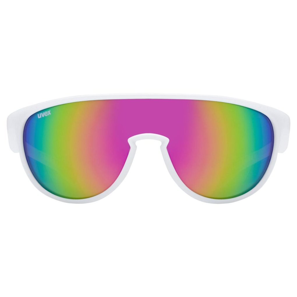 Uvex sportstyle 515 Kids Glasses - white matt/mirror pink