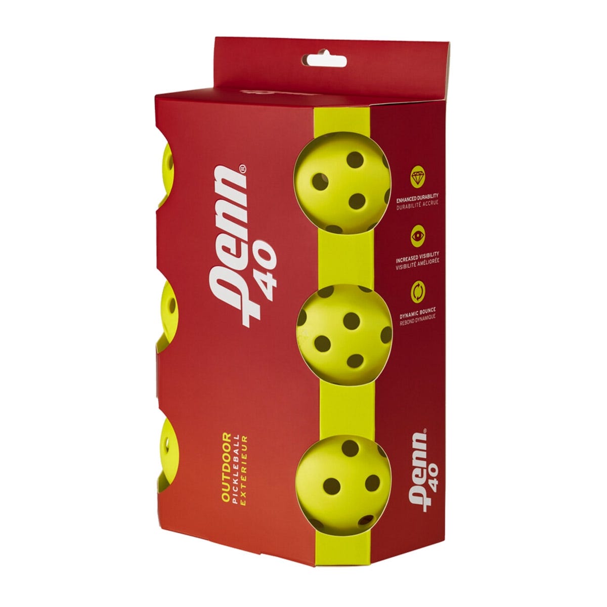 PICKLEBALL BALLS HEAD PENN 40 OUTDOOR YELLOW