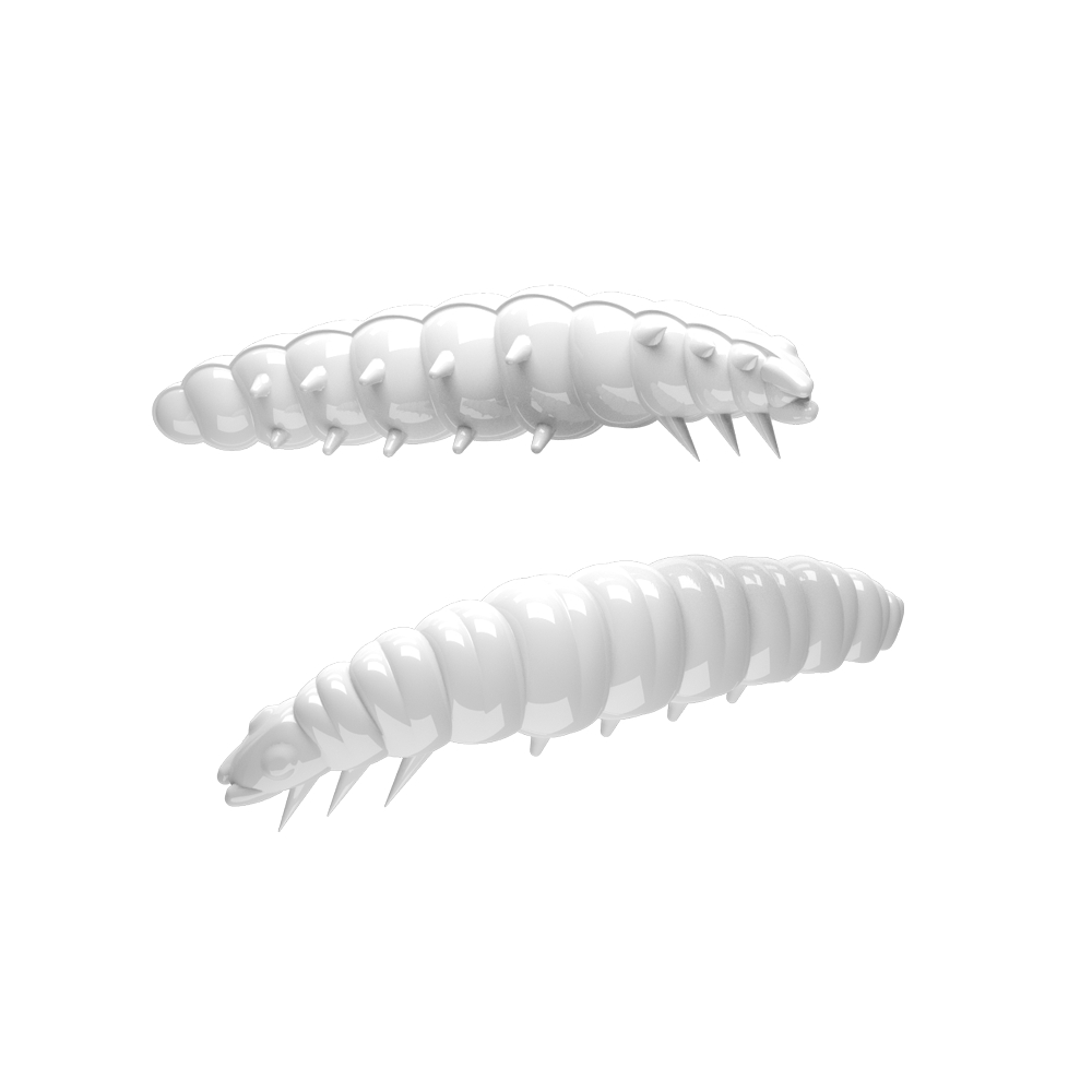 Libra Lures Larva artificial bait (white)