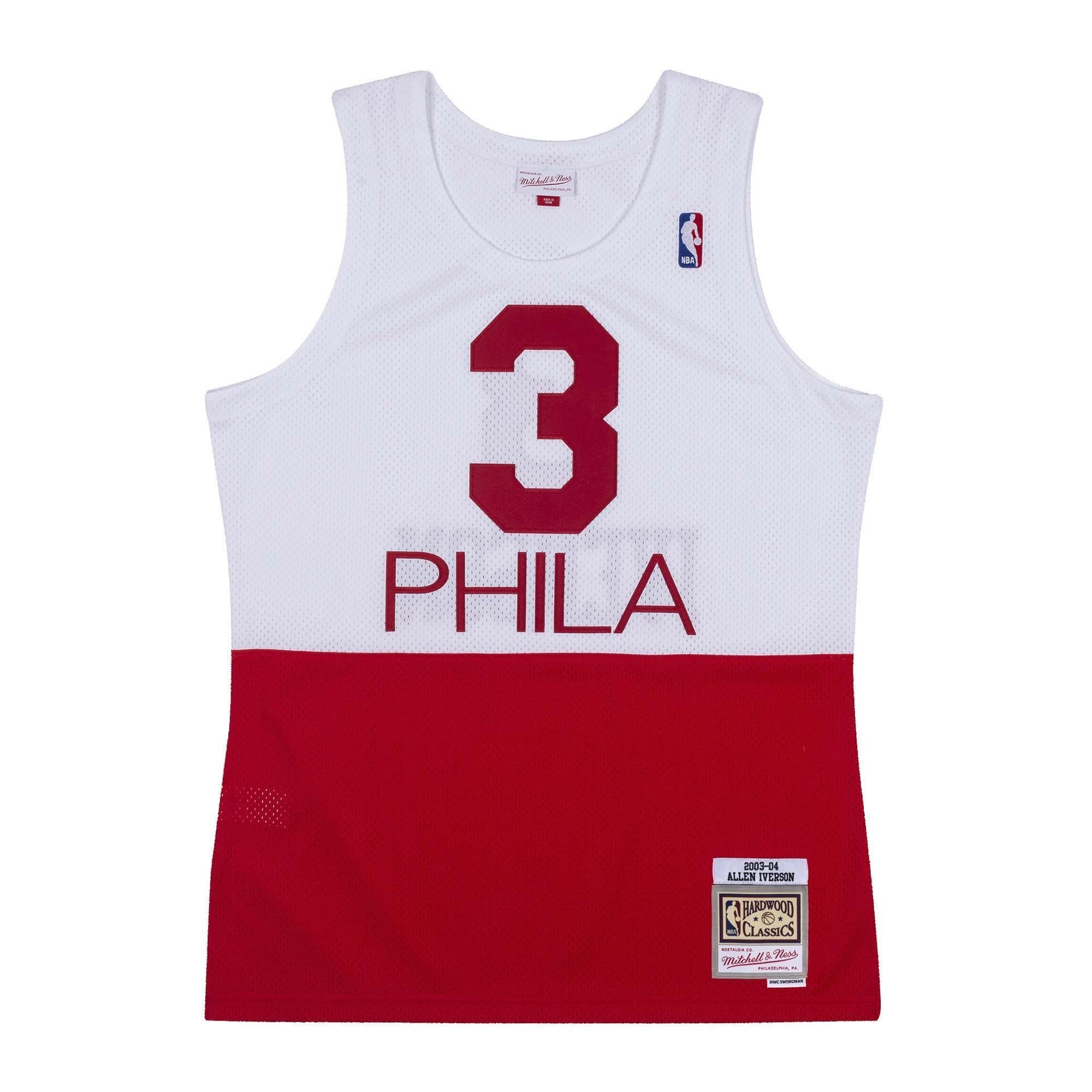 Allen Iverson #3 Philadelphia 76ers 2003-04 PHILA Mitchell & Ness Swingman NBA Jersey