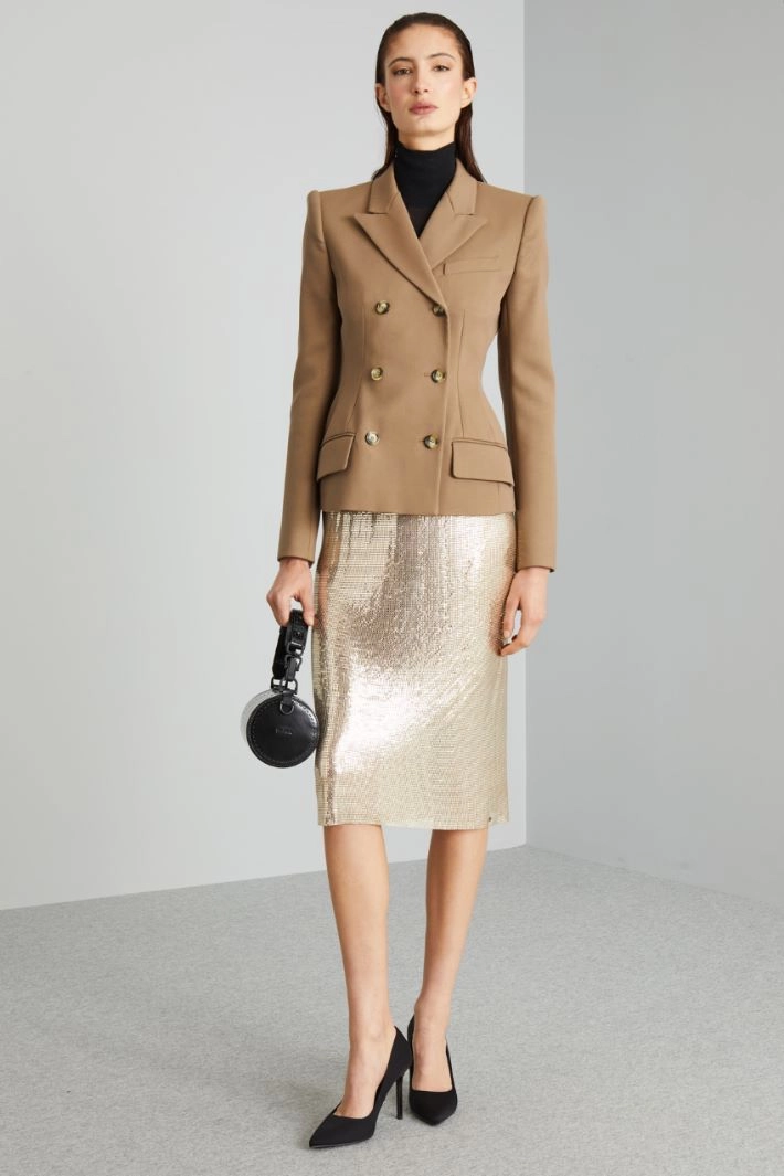 Levantine corolla-shaped blazer - DOVE GREY