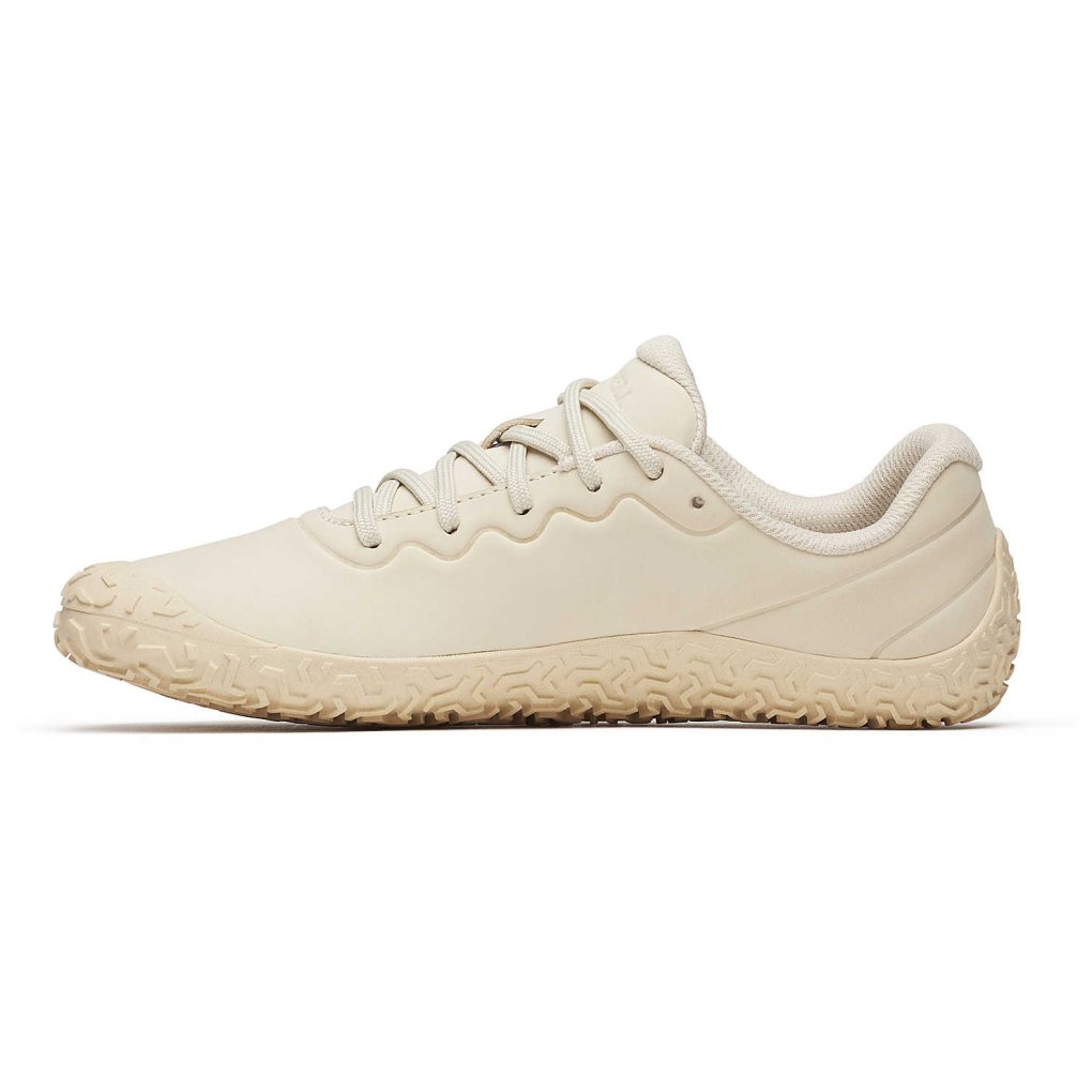 Merrell Vapor Glove 6 Leather Barefoot Shoes Women - eggshell