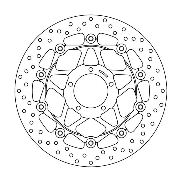 Disque de frein Rond Brembo flottantRef : 78B40880