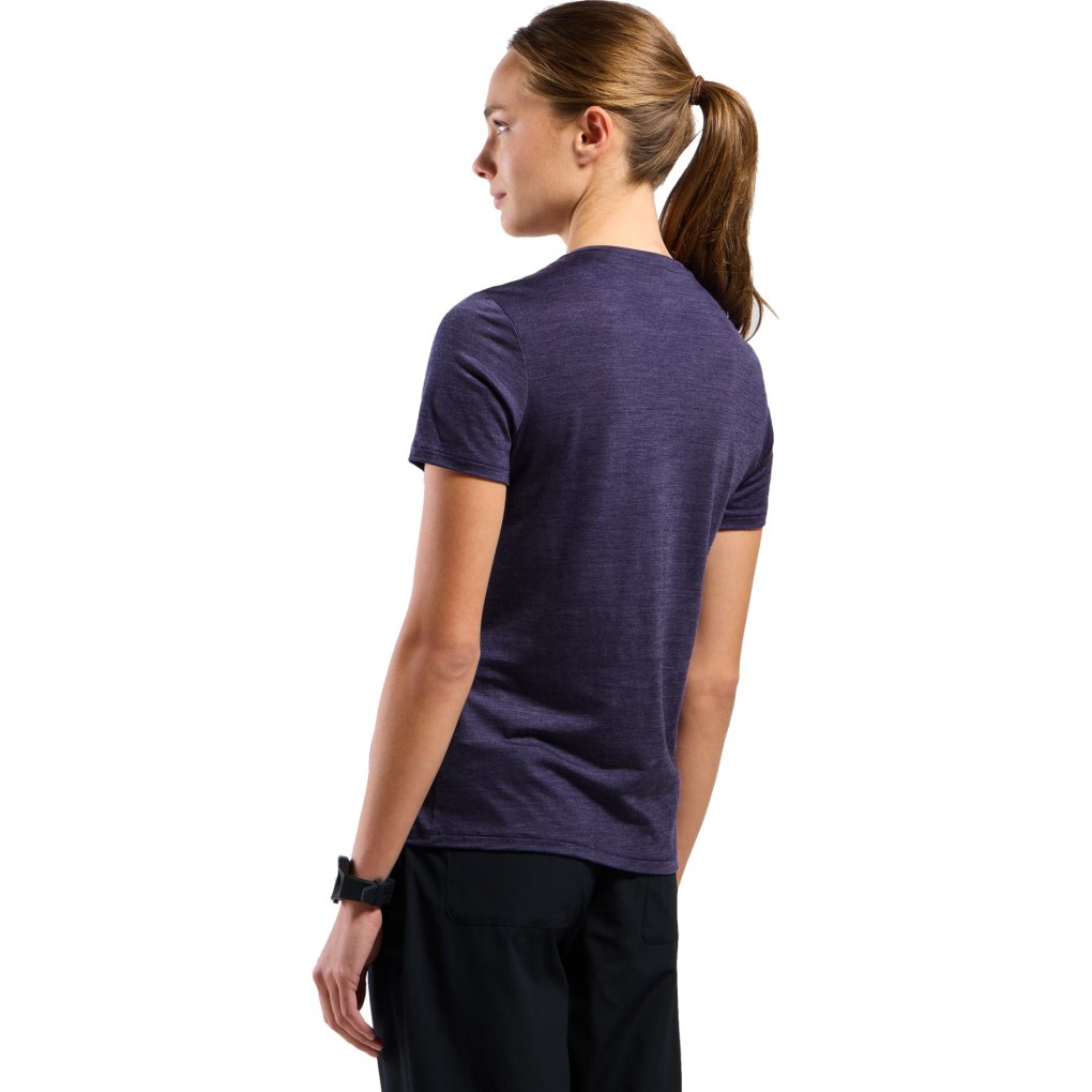 Odlo Ascent Merino-Blend 130 T-Shirt Women - eclipse melange