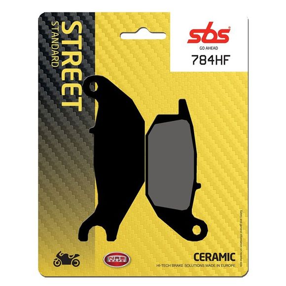 SBS 784HF Organic rear brake padsRef: 784HF / 784000