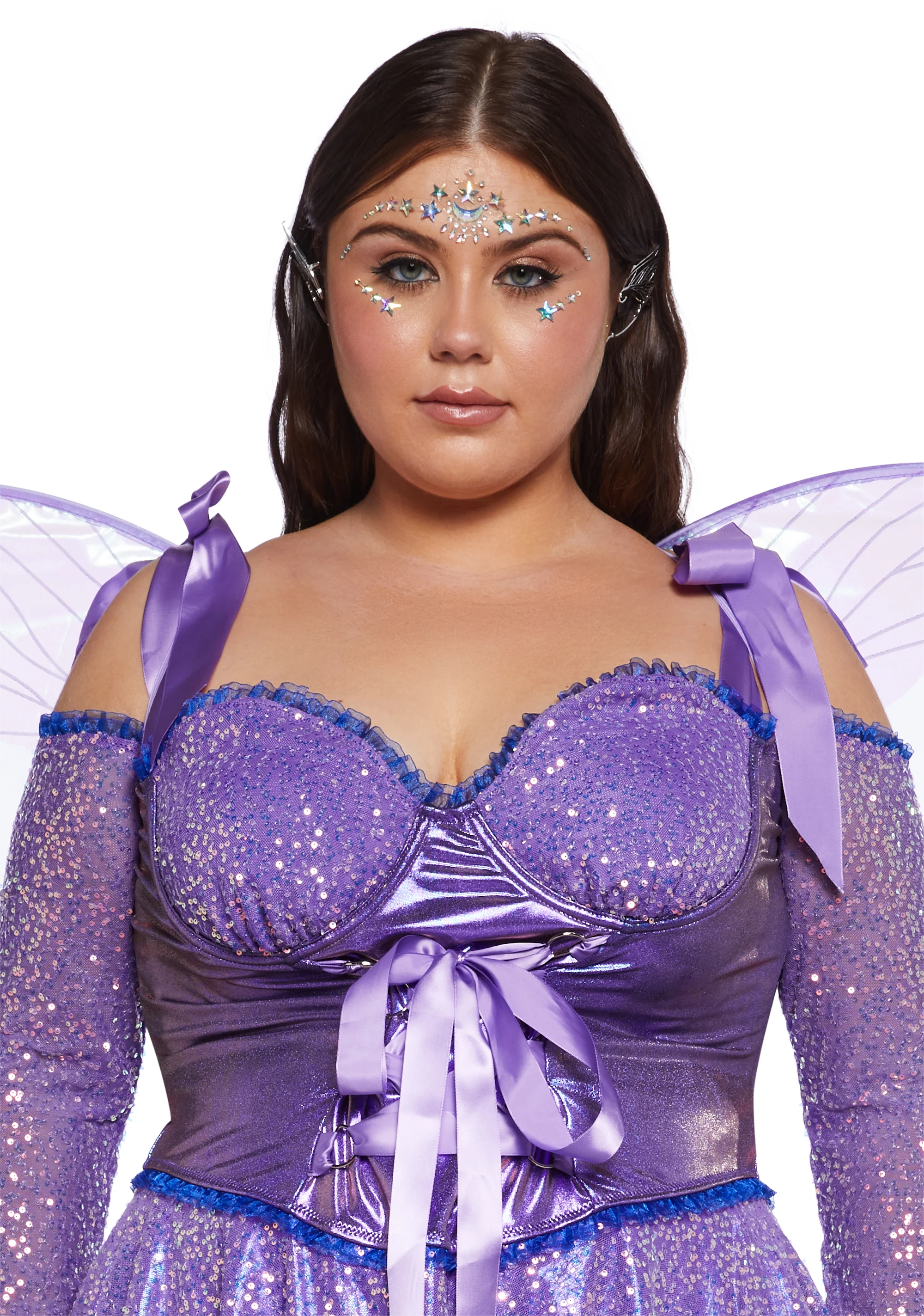 Plus Cyber Fairy Costume - Purple