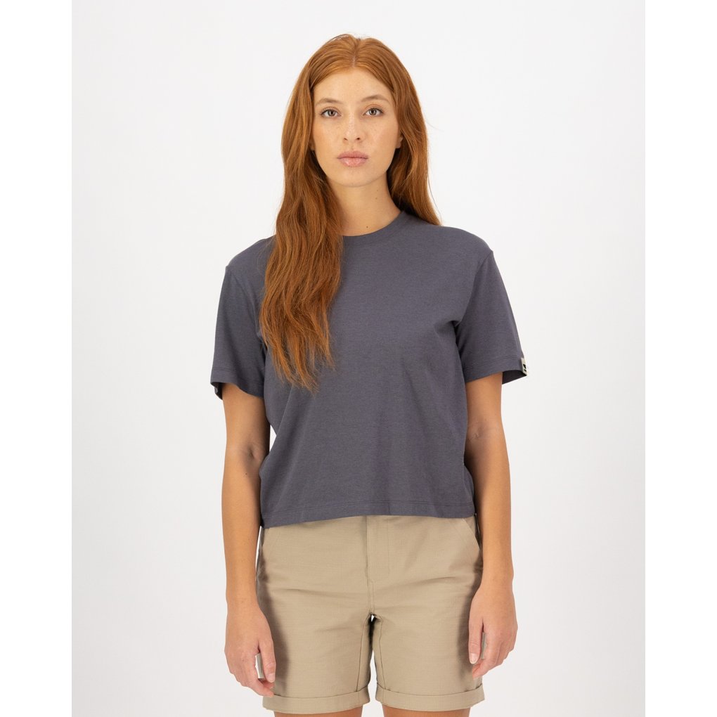 Mons Royale Yonder Merino Organic Cotton T-Shirt Women - vintage black