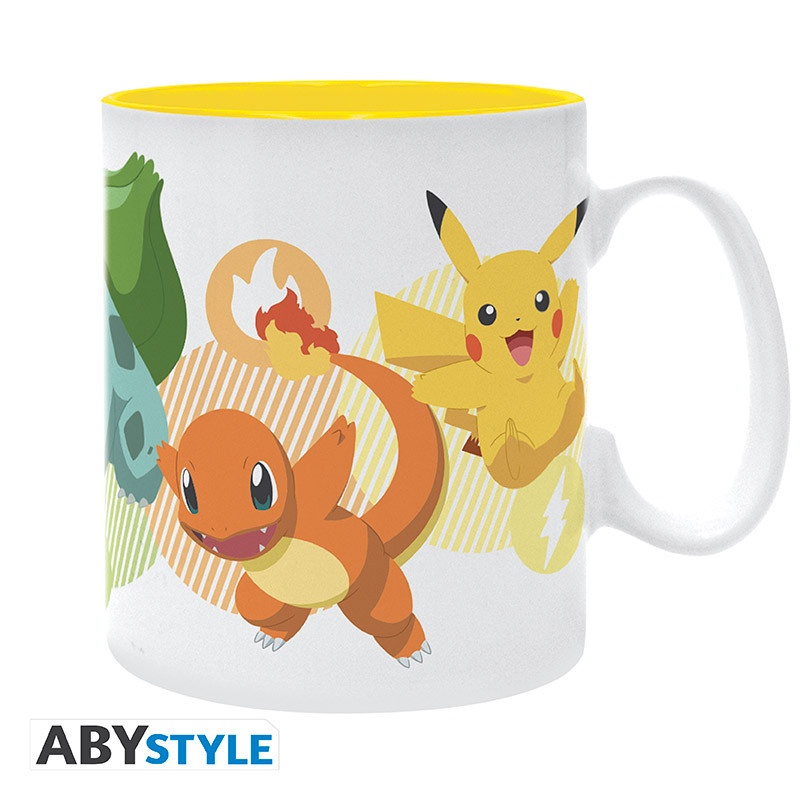POKEMON Mug Pikachu and starters Big size