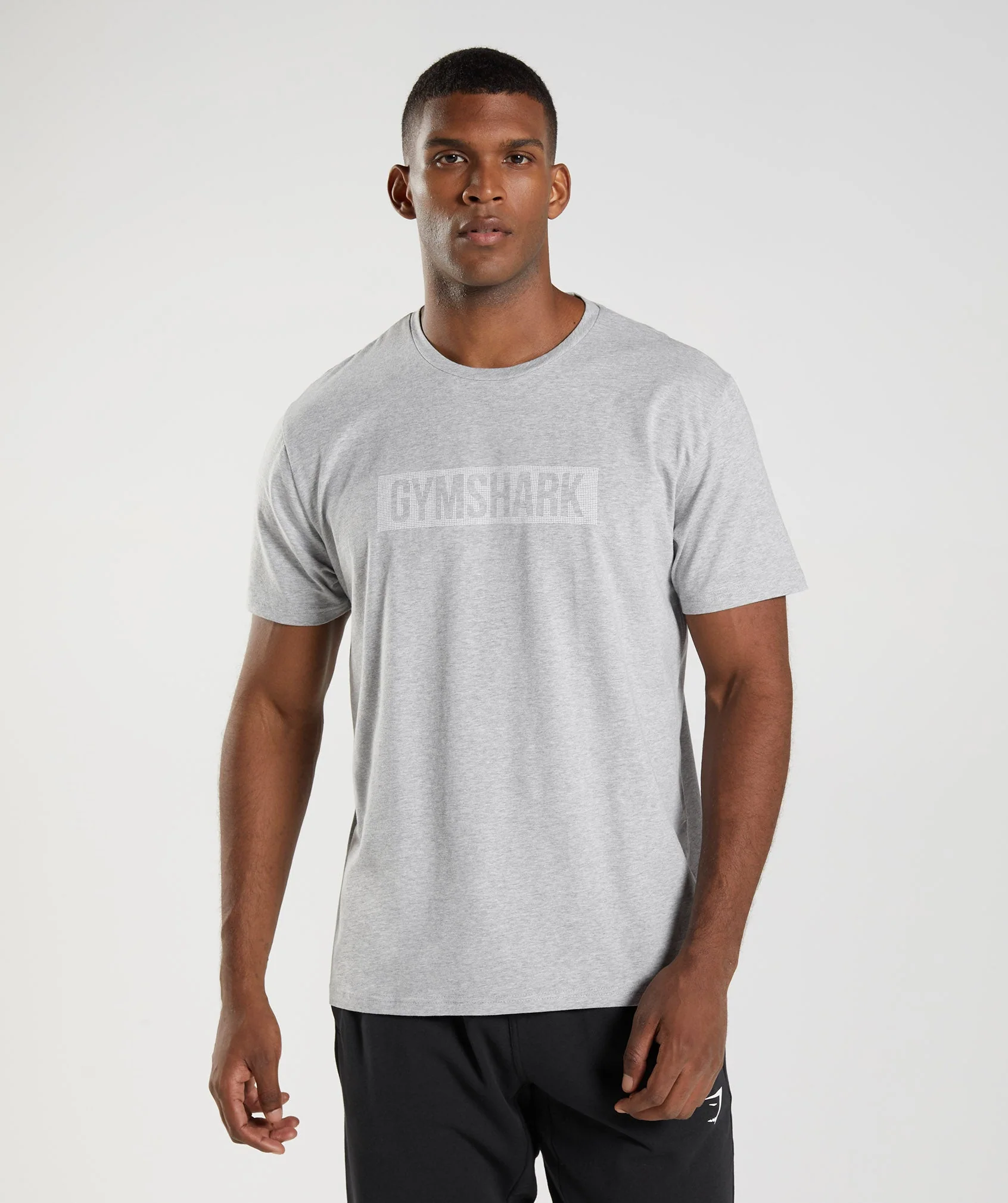 Block T-Shirt Light Grey Marl