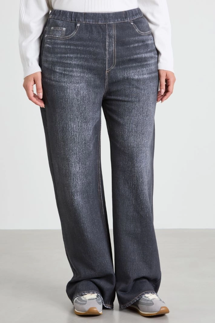 Jersey trousers - BLACK