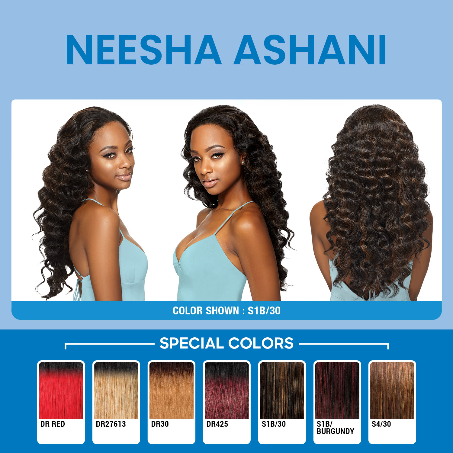 OUTRE Synthetic Hair Half Wig Quick Weave Ashani