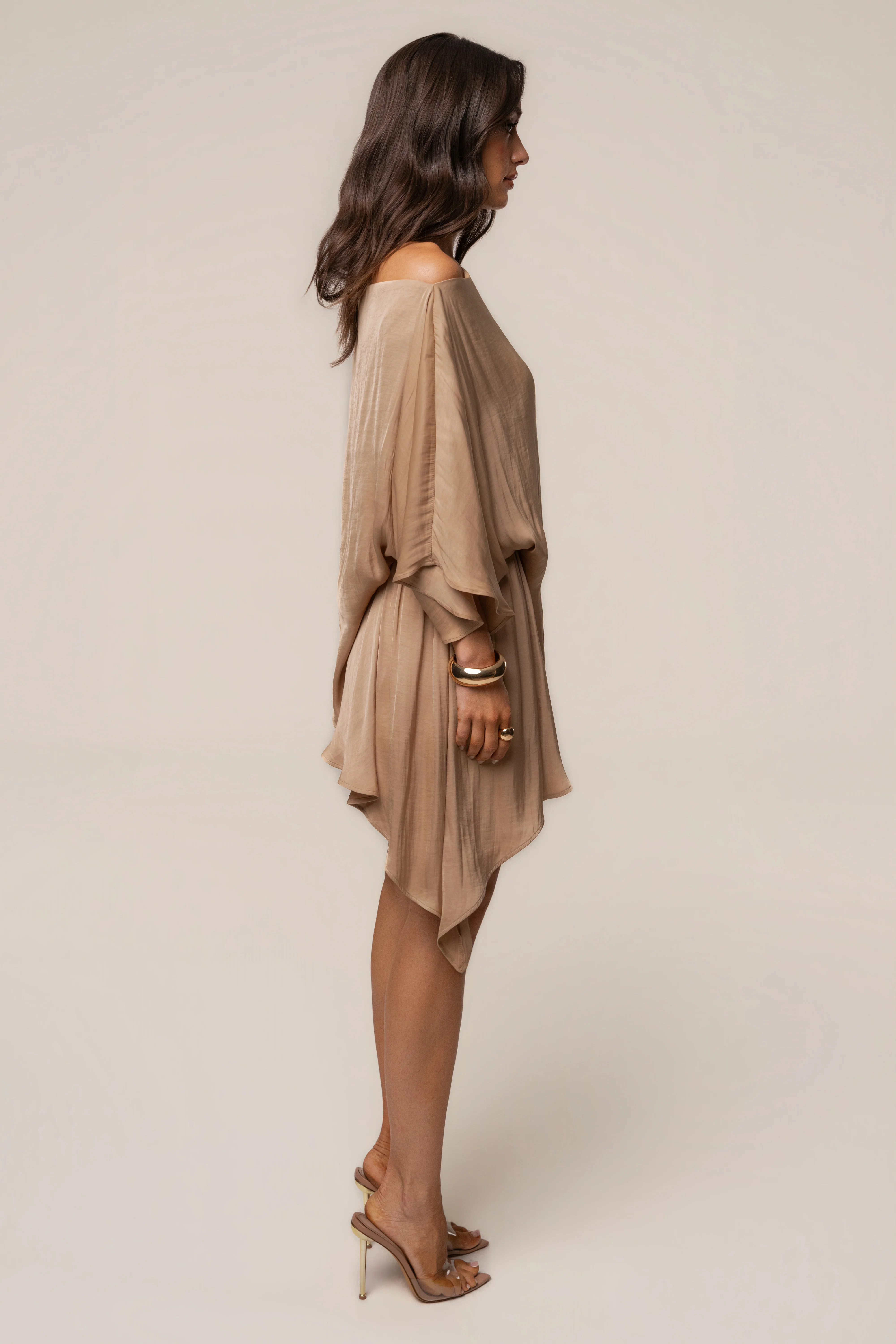 Tan Brisa Drape Top