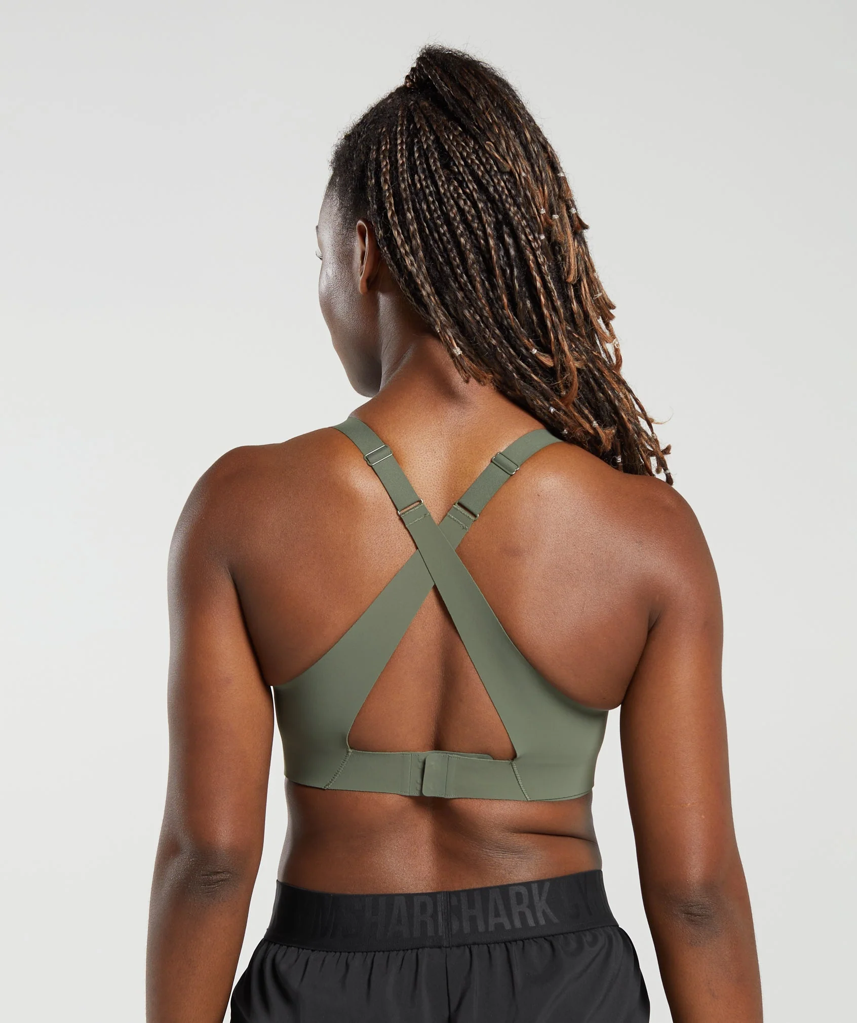 Cross Back Sports Bra Core Olive