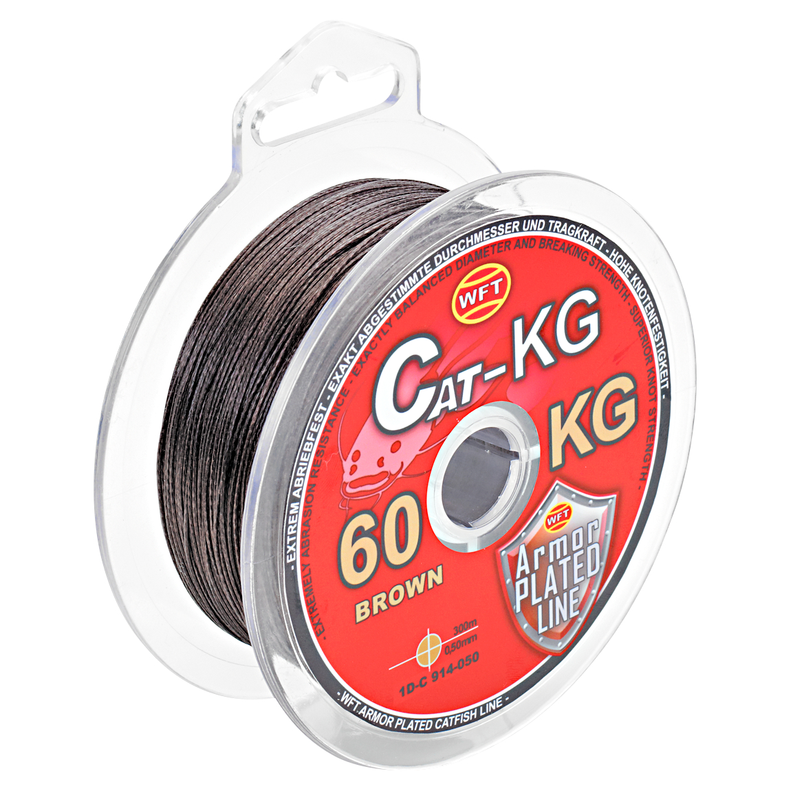 WFT Fishing Line Cat KG (brown, 300 m)