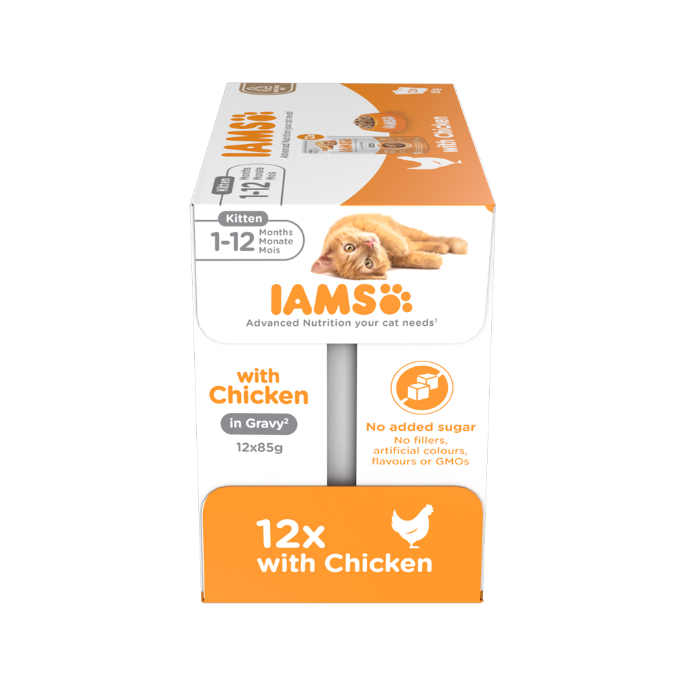 IAMS Delights Chicken in Gravy Kitten - 12 x 85g