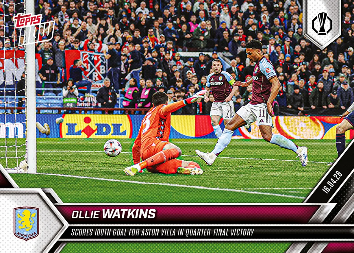 Ollie Watkins - 2025-26 UEL Topps NOW® - Card 27 - PR: 378