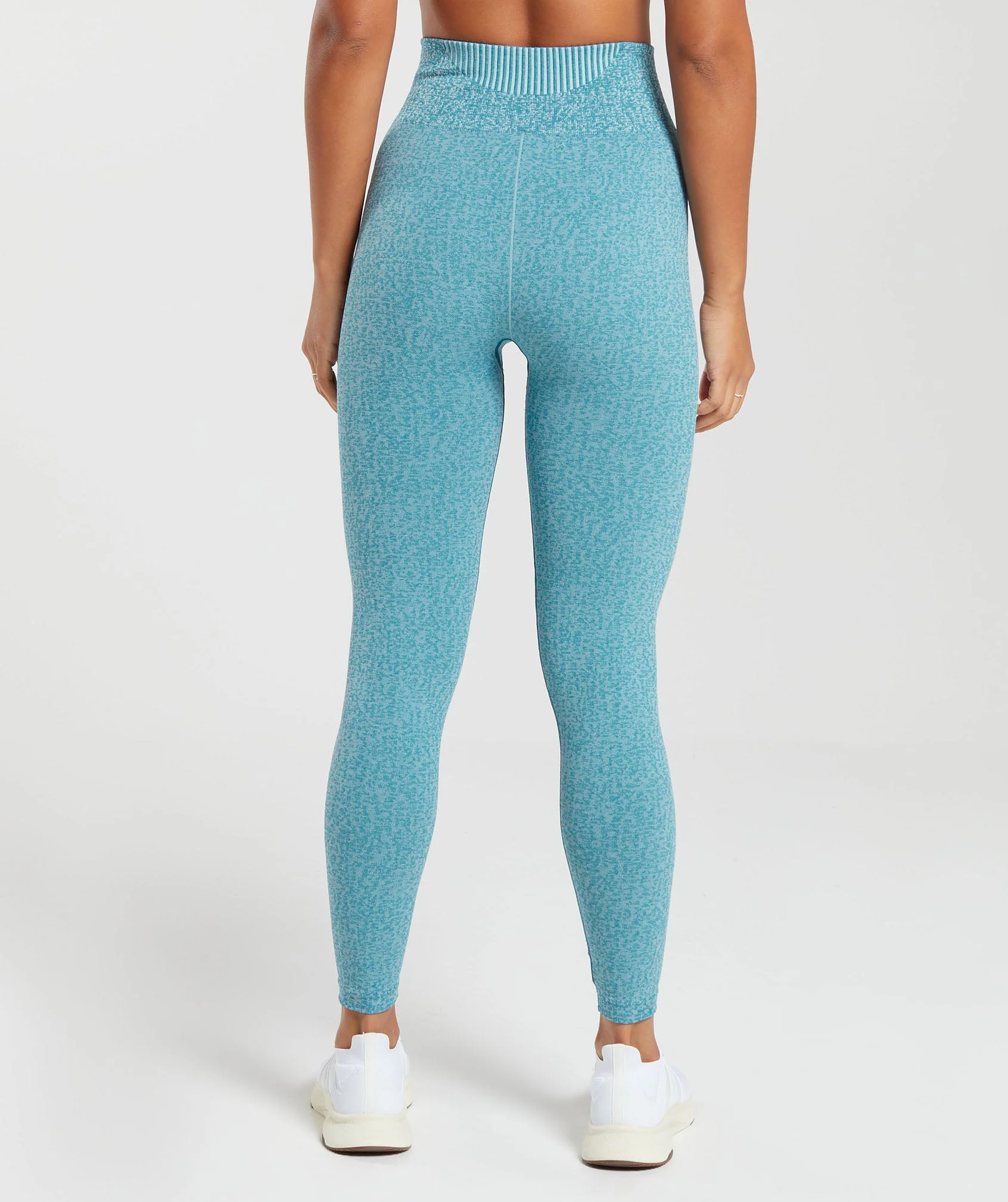 Marl Seamless Leggings Light Blue Marl/Light Grey Marl/Turkish Teal