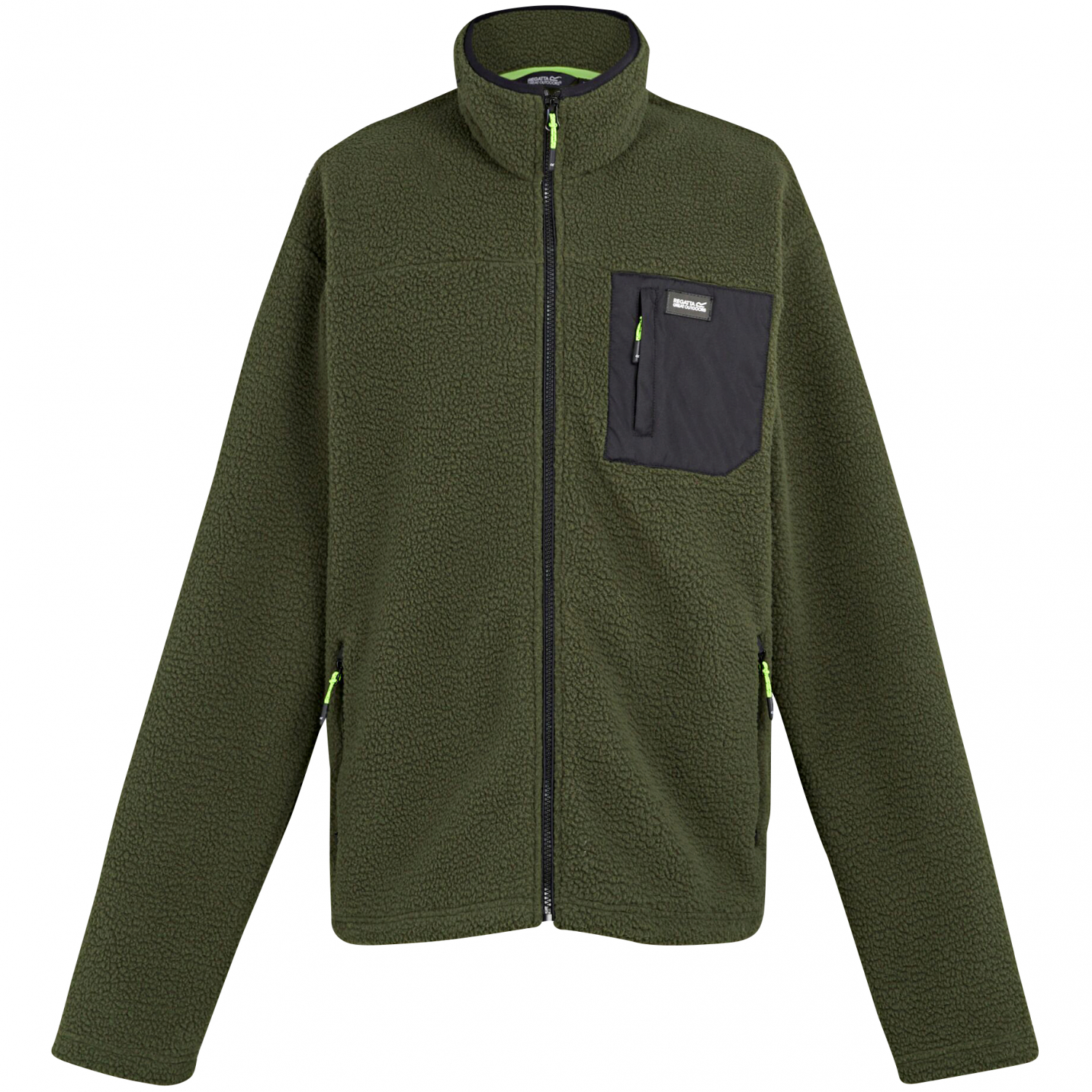 Frankie Borg Fleece Jacket Men (Dark Khaki)