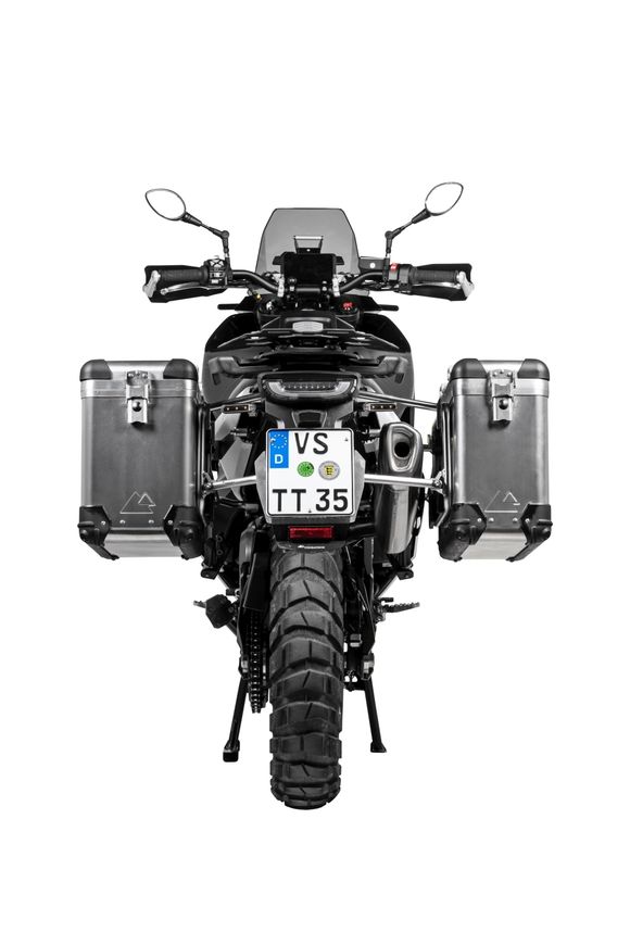 Touratech ZEGA Pro 31/38 suitcase - Gray support included - AluminumRef: Trt01146A / 01-414-5730-0