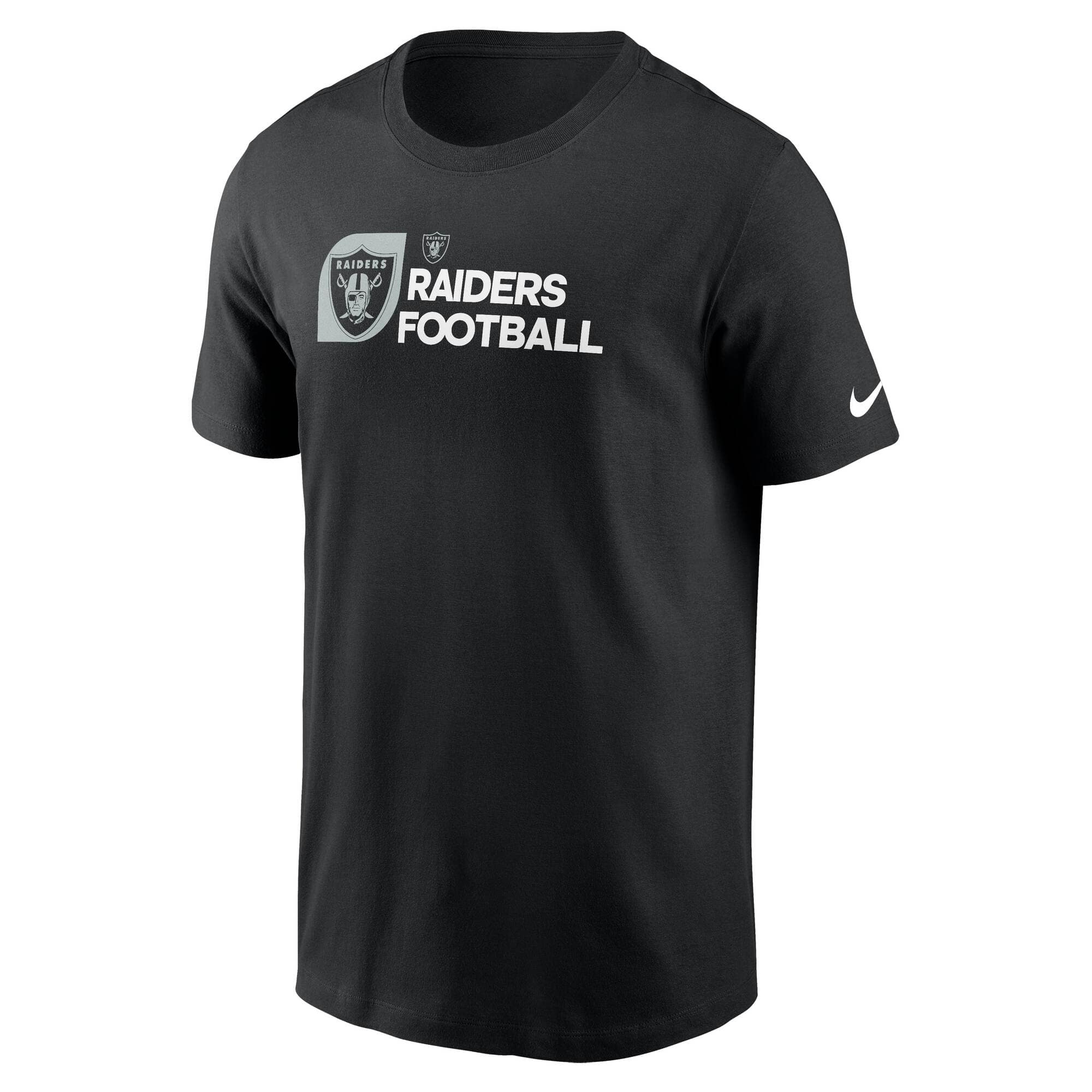 Las Vegas Raiders Team Slogan Nike Essential NFL T-Shirt Black