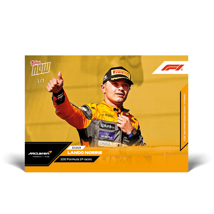 Topps UK - Lando Norris - 100 Formula 1® races - F1 TOPPS NOW® Card #59