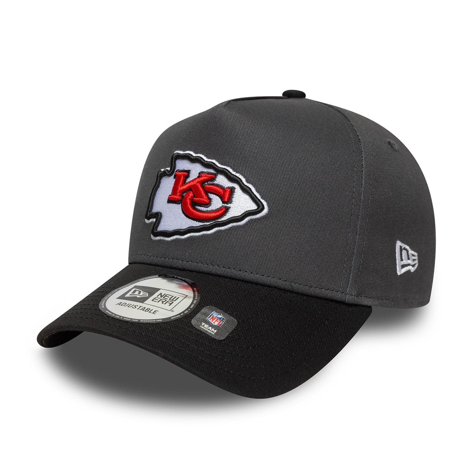 Kansas City Chiefs E-Frame Trucker NFL Cap Dark Gray