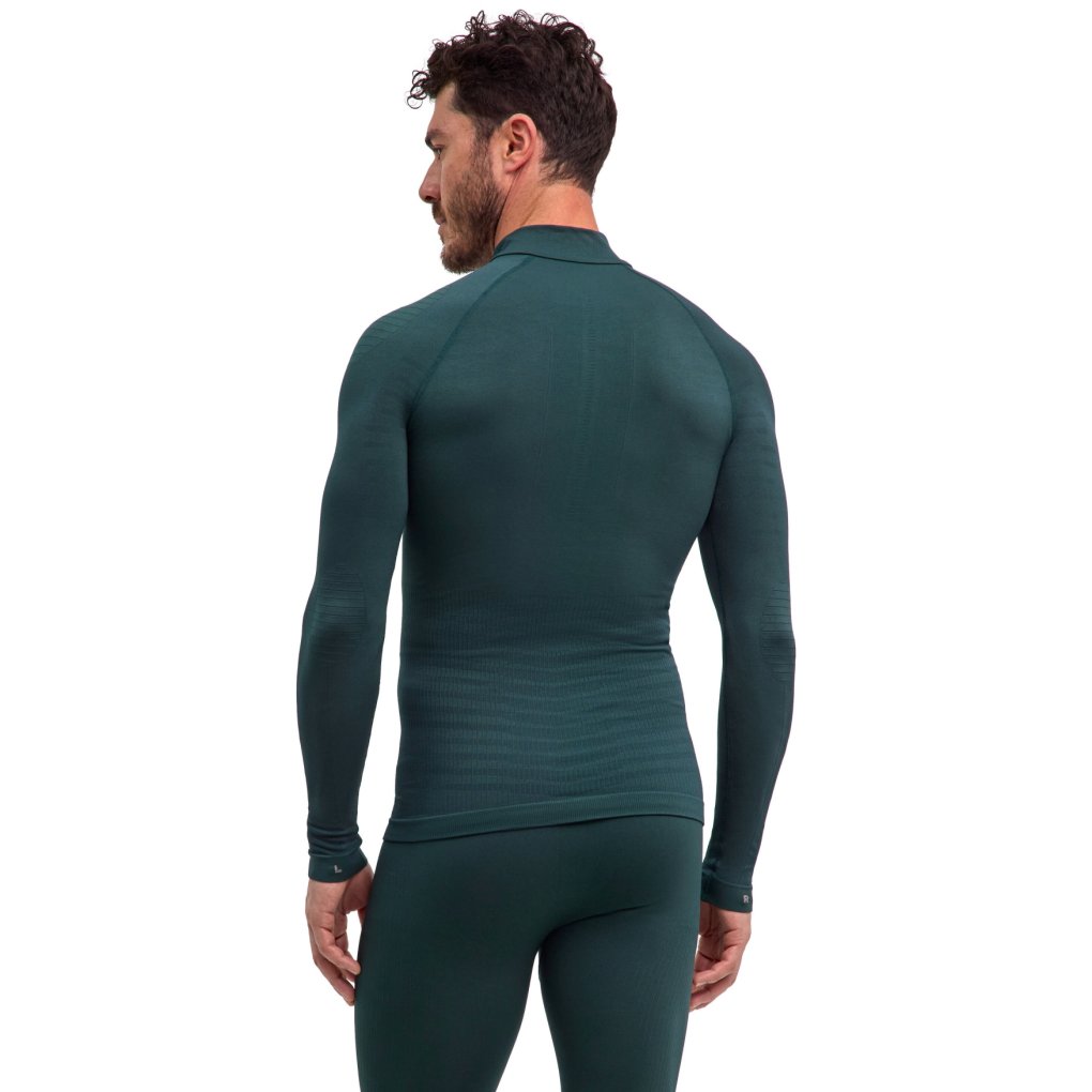 Falke Maximum Warm Half-Zip Longsleeve Shirt Men - holly 7385 (33522)