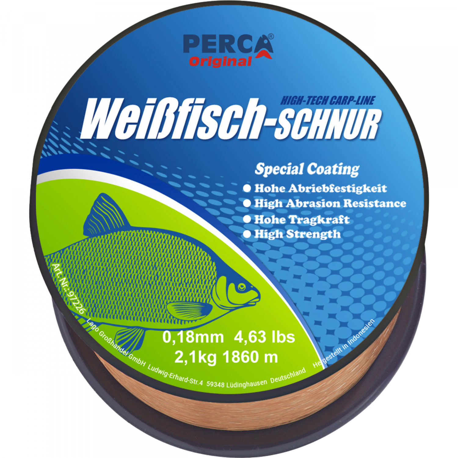 Perca Original Fish Line Coarse (golden yellow)