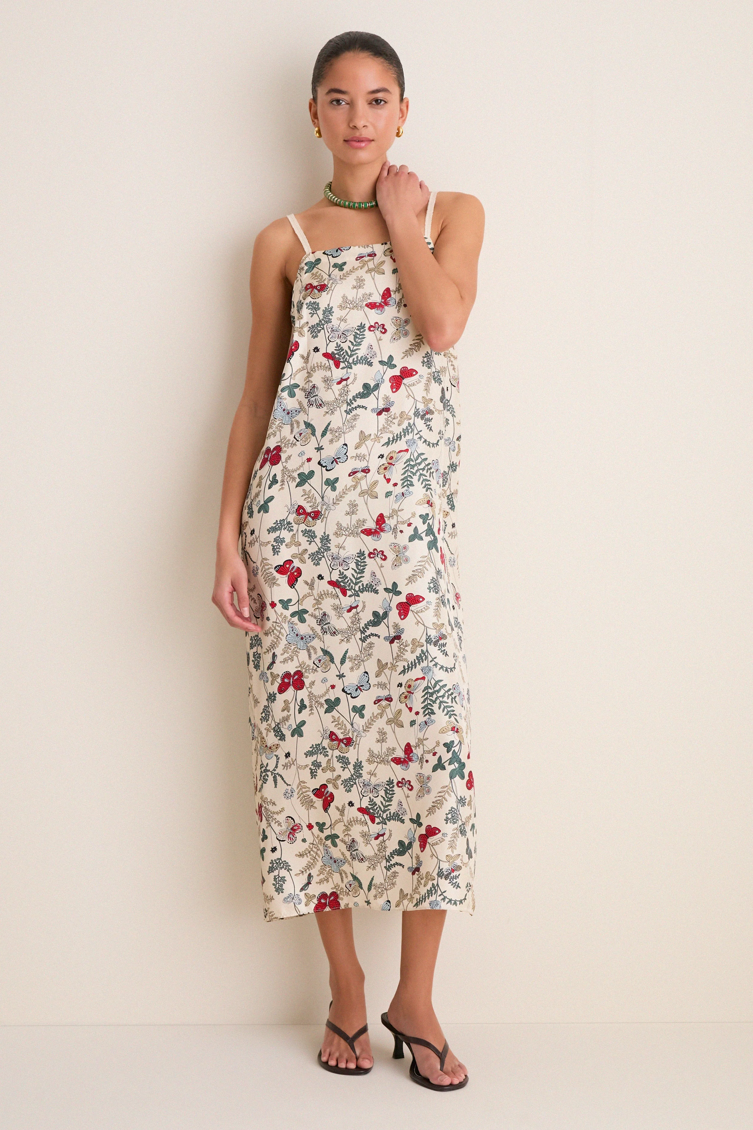 Floating Butterfly Sundrift Slip Dress
