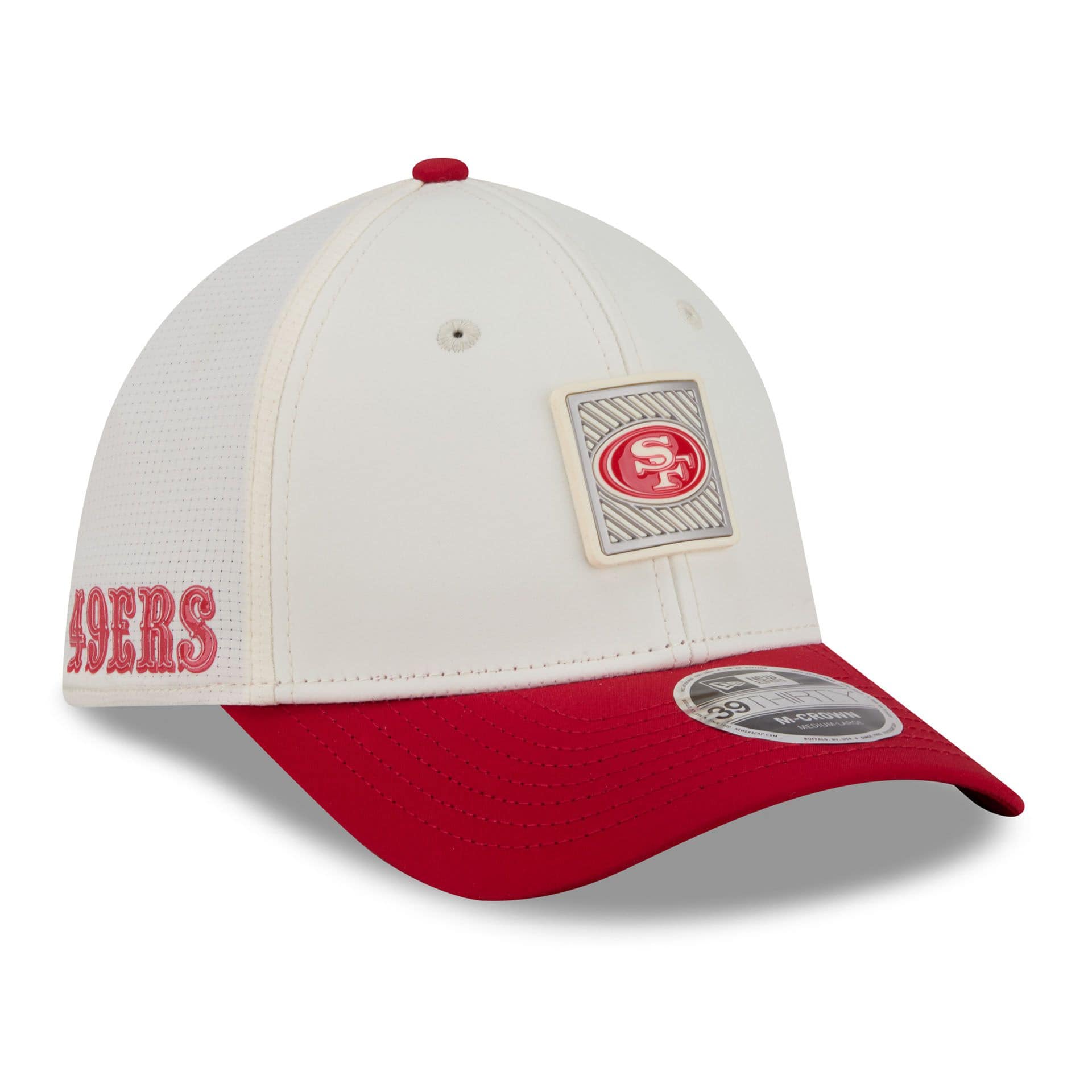 San Francisco 49ers 2026 NFL Training Camp 39THIRTY Flex Cap Cream/Red