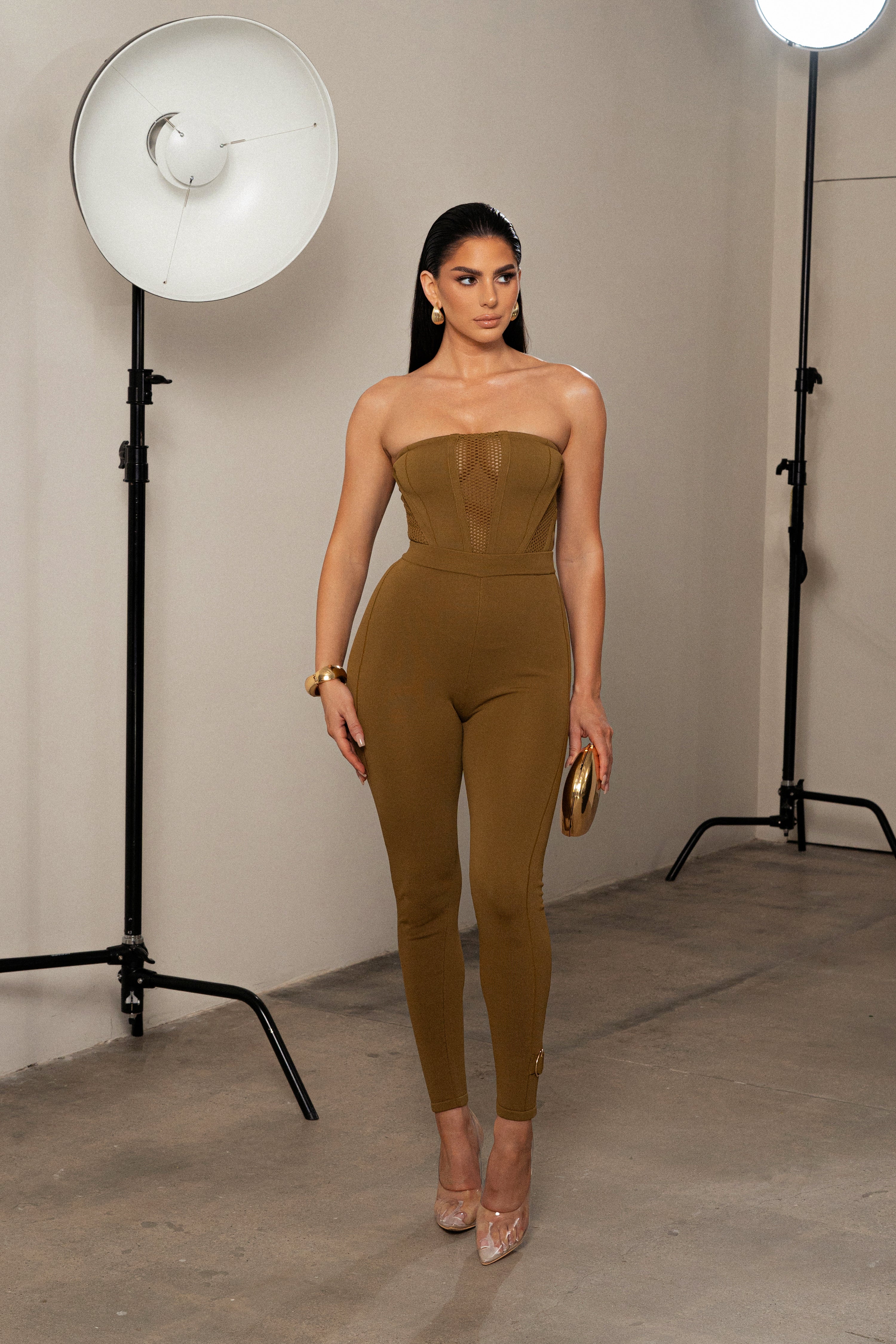 Olive Freda Knit Bustier