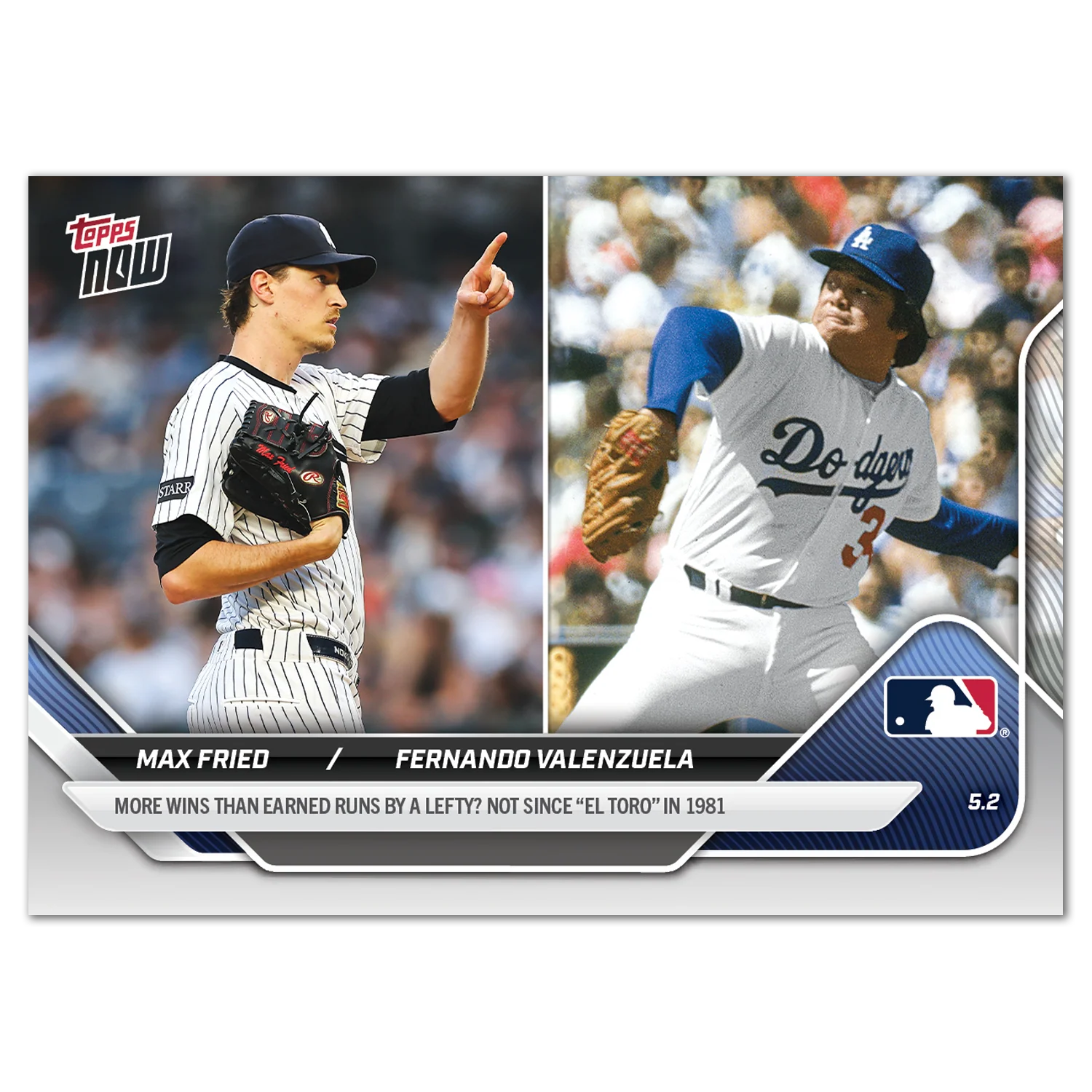 Max Fried/Fernando Valenzuela - 2025 MLB Topps NOW® - Card 130